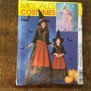 McCalls Sewing Pattern 3390 Misses Witch Princess Glinda Wiz Costume 8-18 UNCUT